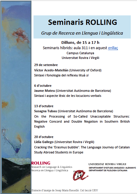 Seminaris ROLLING setembre-octubre